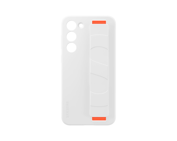 Чехол-накладка Samsung Silicone Grip Case S23+, white